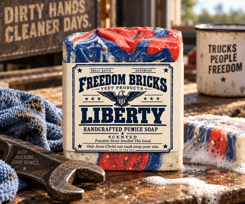 FREEDOM Bricks Handcrafted Pumice Soap - Liberty Scent