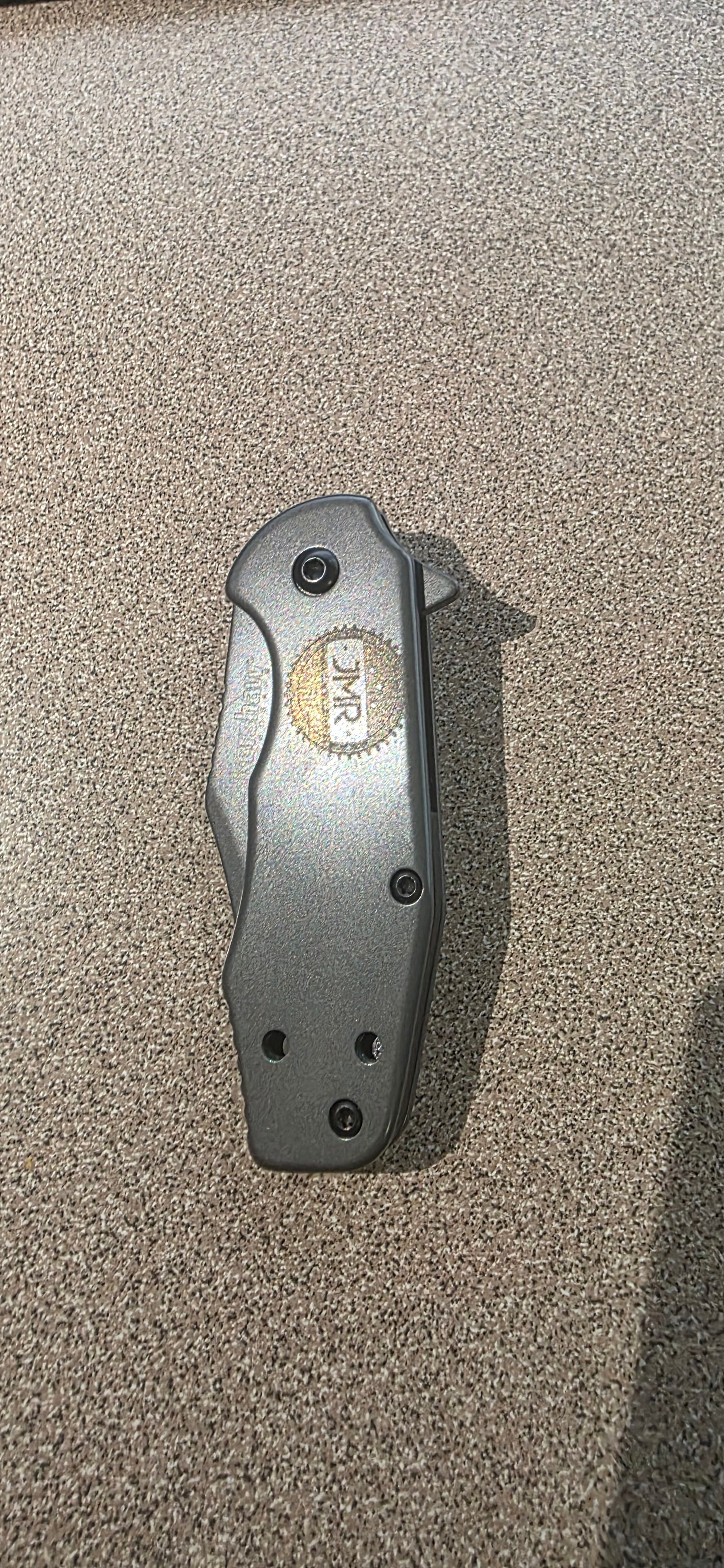 JMR Ghost Engraved Kersahw Ember Assisted Smaller Pocketknife