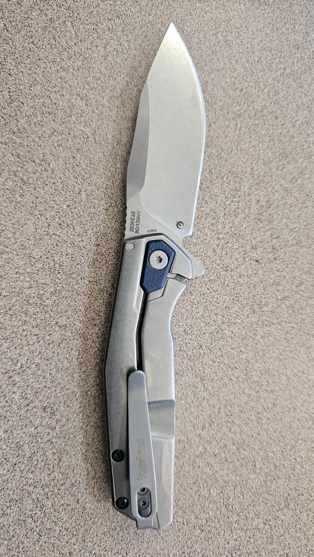 JMR Rebuilders Laser-Engraved Kershaw Lucid Assisted Pocket Knife