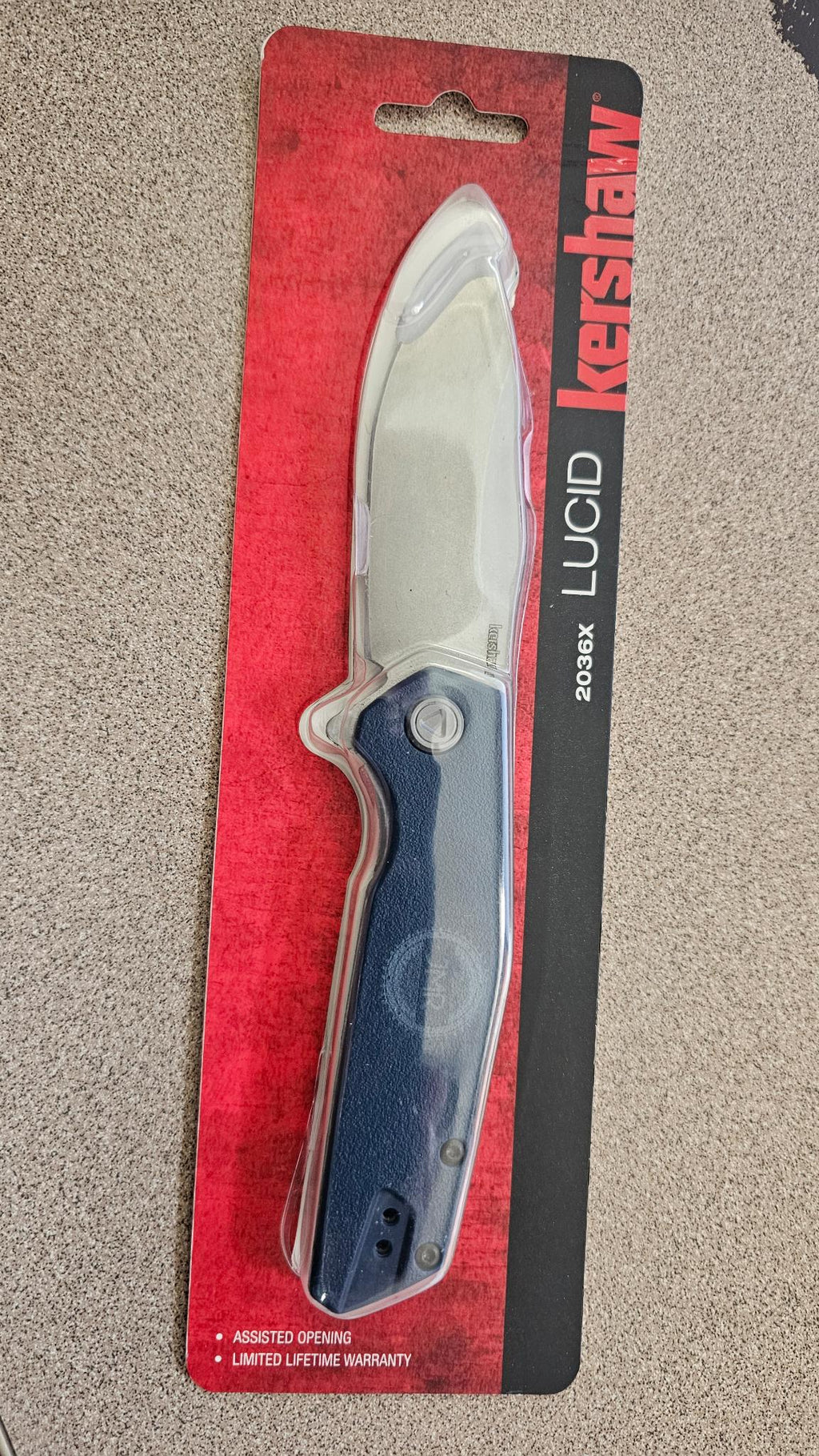 JMR Rebuilders Laser-Engraved Kershaw Lucid Assisted Pocket Knife